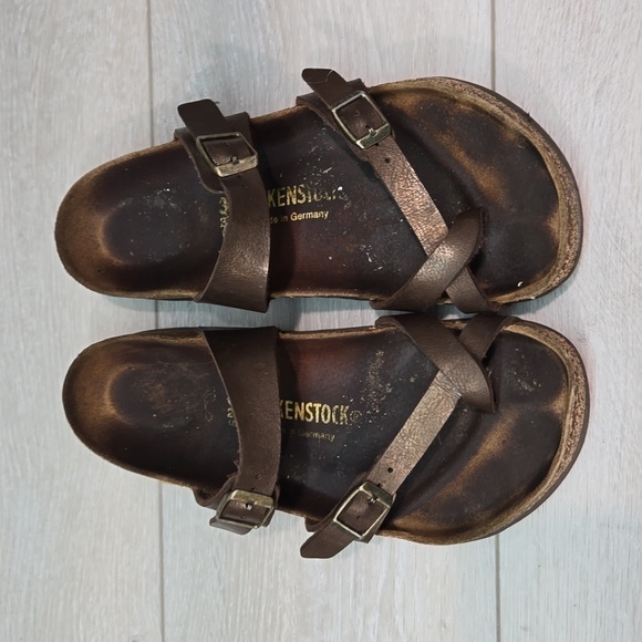 Birkenstock Women Mayari Loop Toe Sandals Flats shoes sz 38/7 Regular - Picture 3 of 14